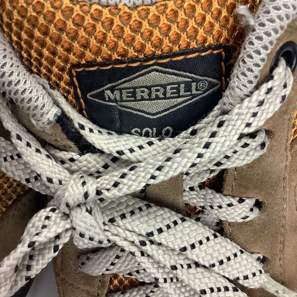 Merrell Solo Outdoor Trail Sneaker Shoes Men's 7 Tan Orange Hiking Walking - Picture 9 of 15